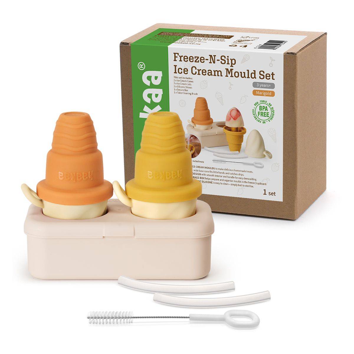 HAAKAA set za pripravu sladoleda oker