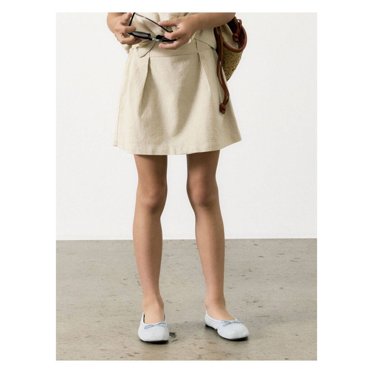 NAME IT suknja 13240191 NKFFALINNEN Ž Bež 134