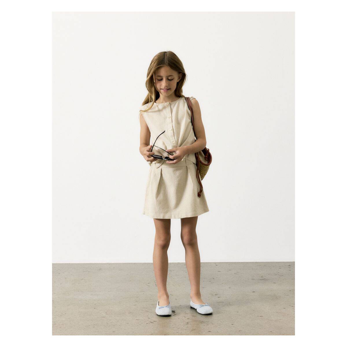 NAME IT suknja 13240191 NKFFALINNEN Ž Bež 134