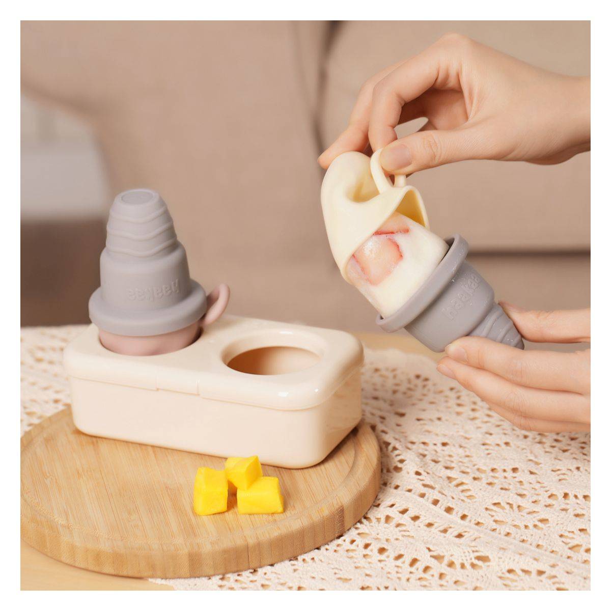 HAAKAA set za pripravu sladoleda oker