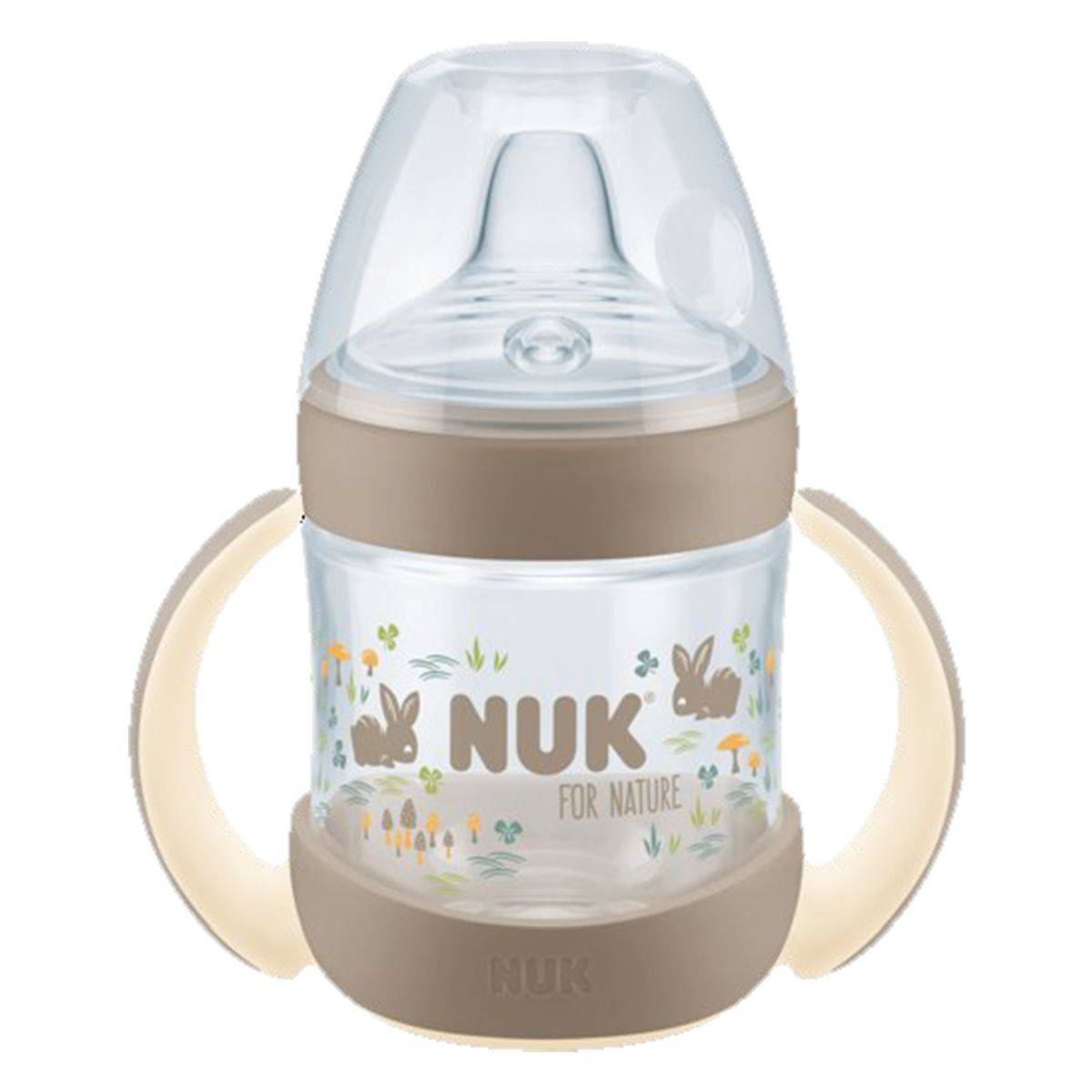 Nuk steklenička plastična for Nature z vgrajenim temp. indikatorjem in silikonskim nastavkom, 150 ml, 6m+ MULTICOLOR