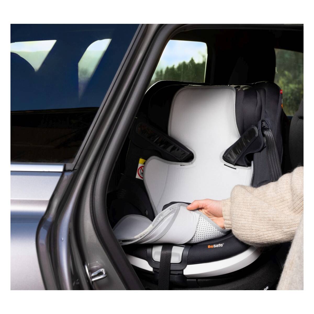 BESAFE zračna podloga za autosjedalicu, Light Grey light grey