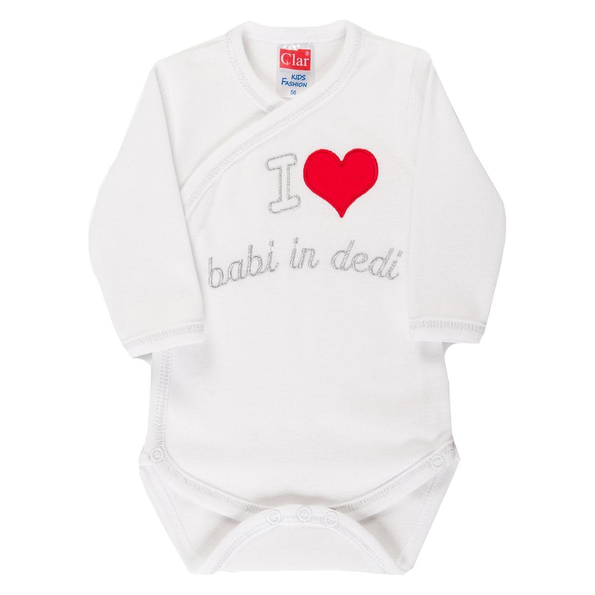 Clar perilo bodi preklop 1331 babi-dedi U bela 56