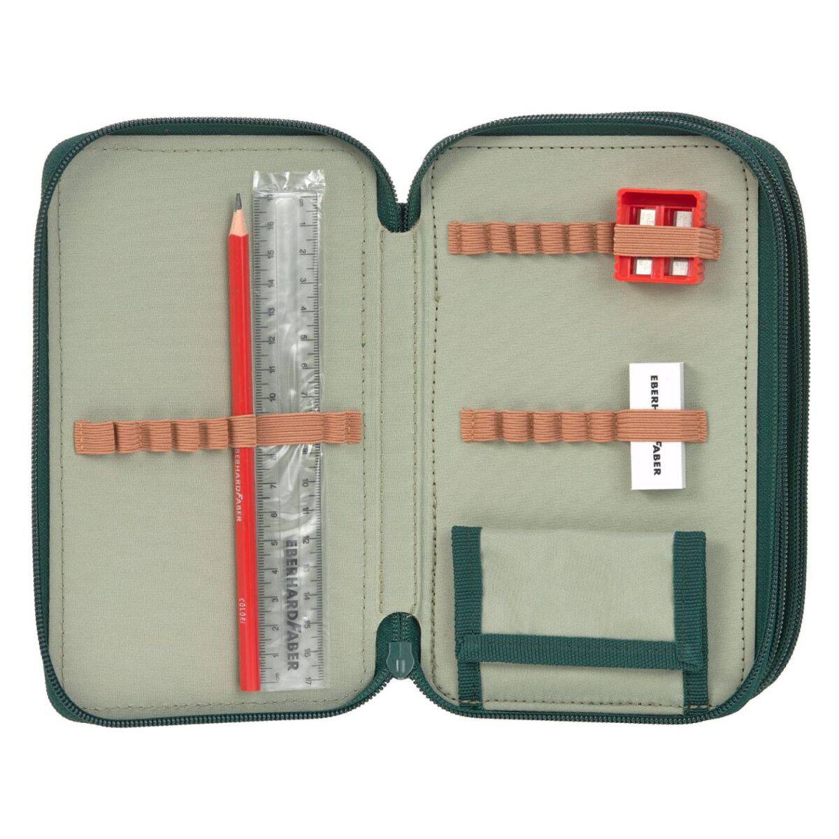 Lässig šolska peresnica Unique, dark green