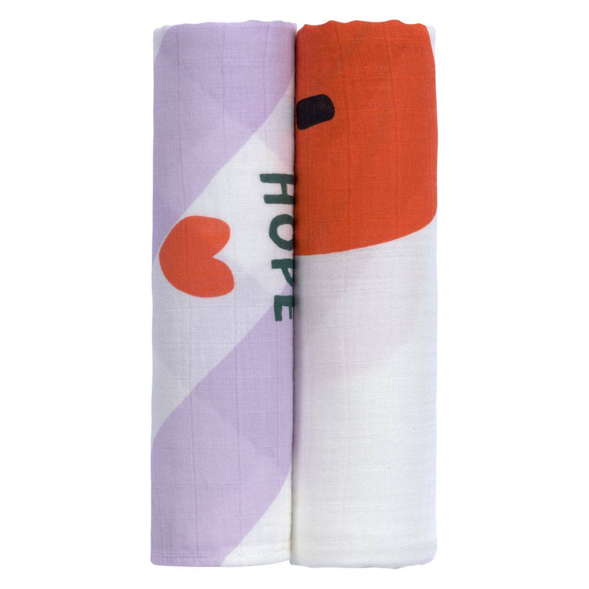 LÄSSIG tetra pelena XL, 2/1 120 x 120 cm happy rascals smile sky