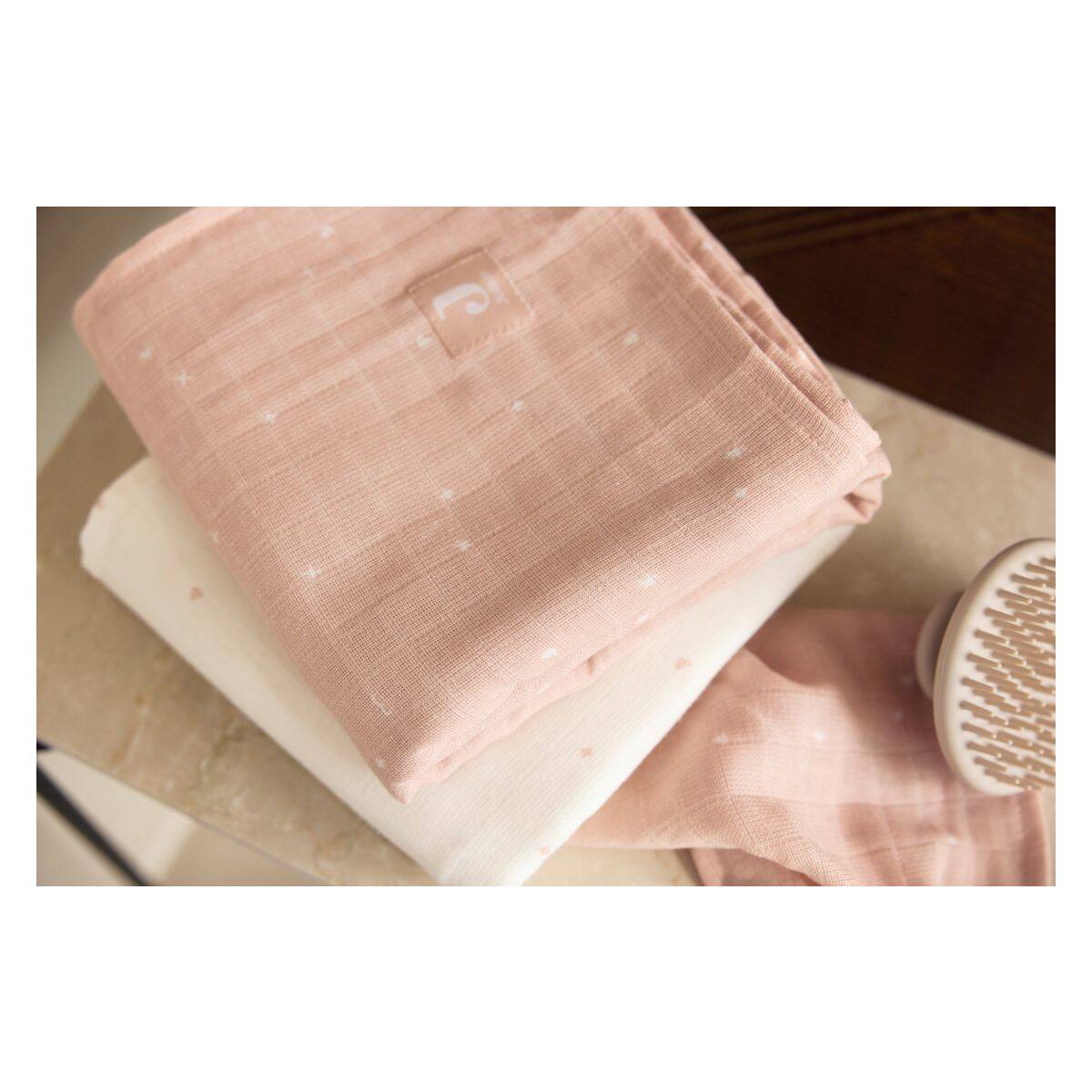 Jollein tetra plenica 3/1 70x70cm Twinkling wild rose