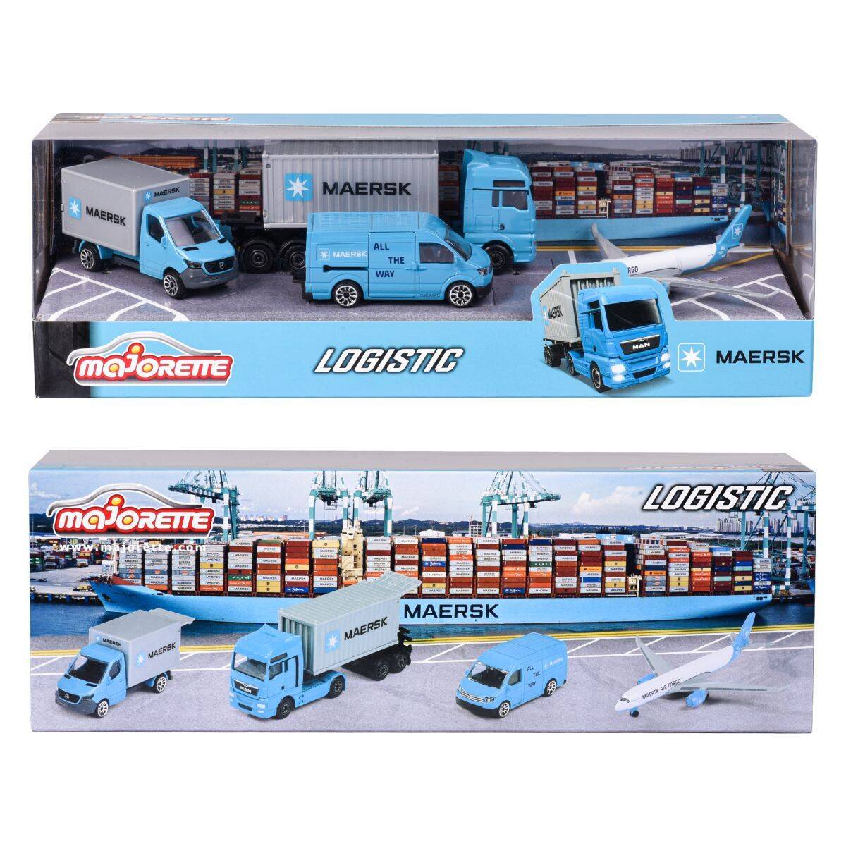 Majorette transportna vozila Maersk 4 kosi