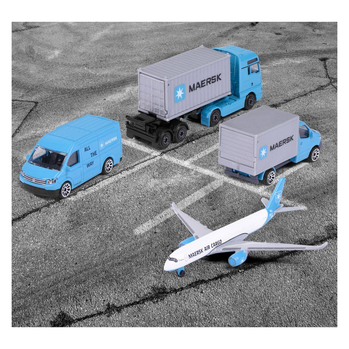 Majorette transportna vozila Maersk 4 kosi