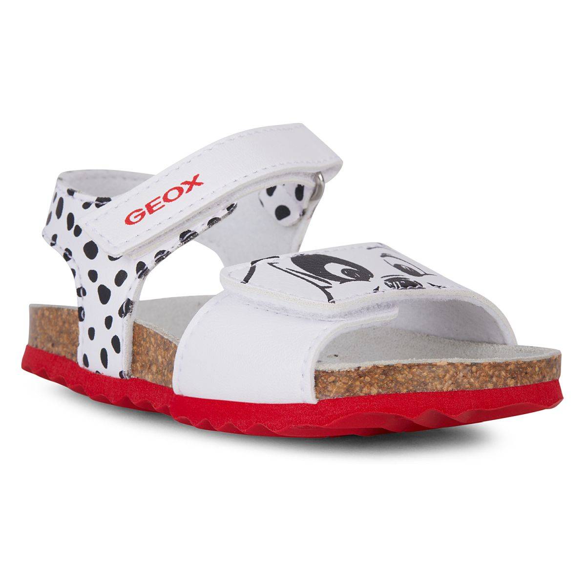 Geox sandal B452RB B S. CHALKI G. B C0404 0003W 101 DALMATIANS U white/black 25