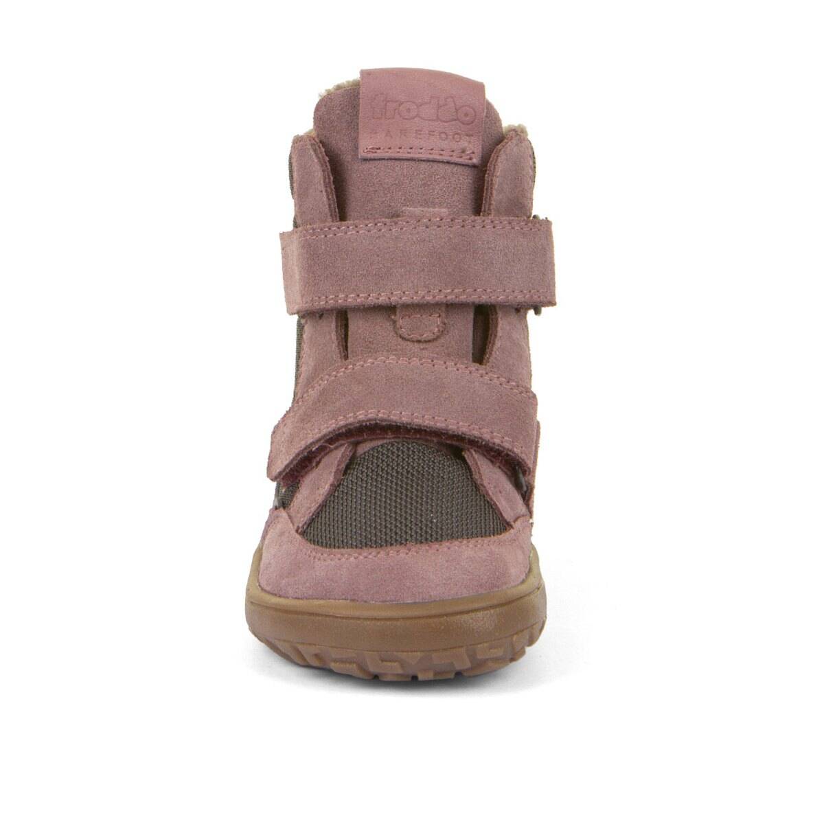 Froddo škornji G3160247 BAREFOOT TEX WINTER podloženi D grey/pink 28