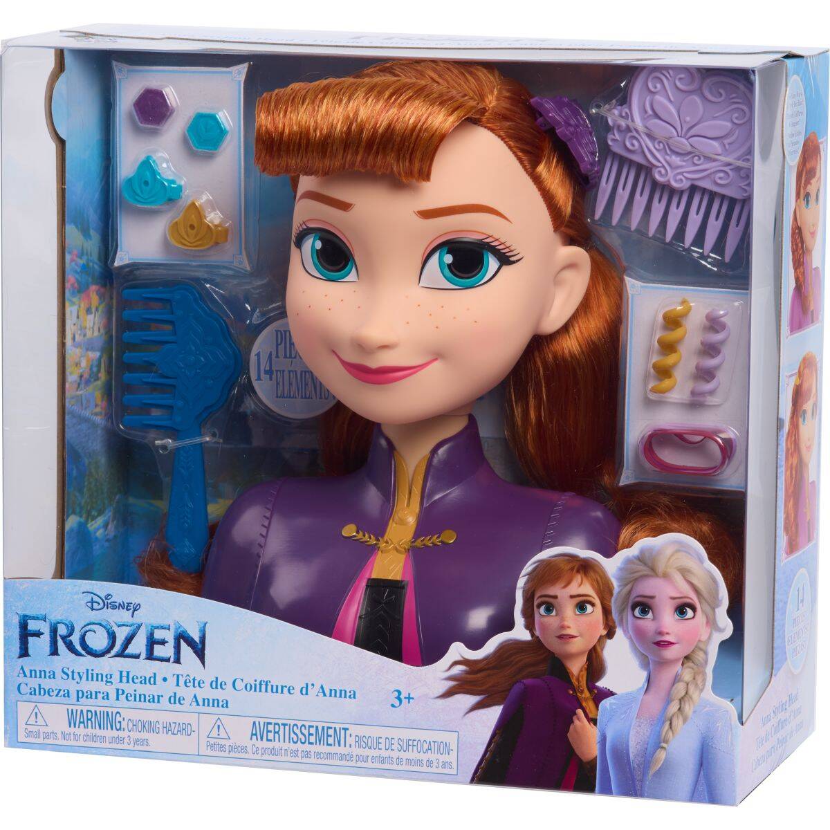 JUST PLAY glava za uređivanje Disney Frozen Anna Styling Head