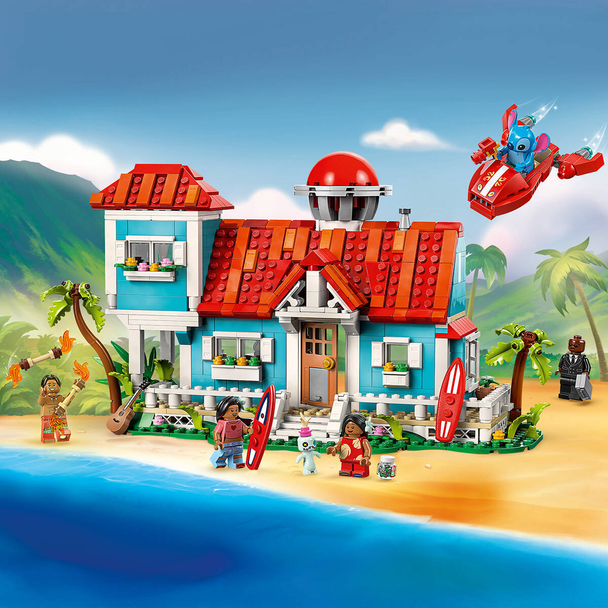 Lego® Disney Classic 43268 Hišica na plaži Lili in Žverca