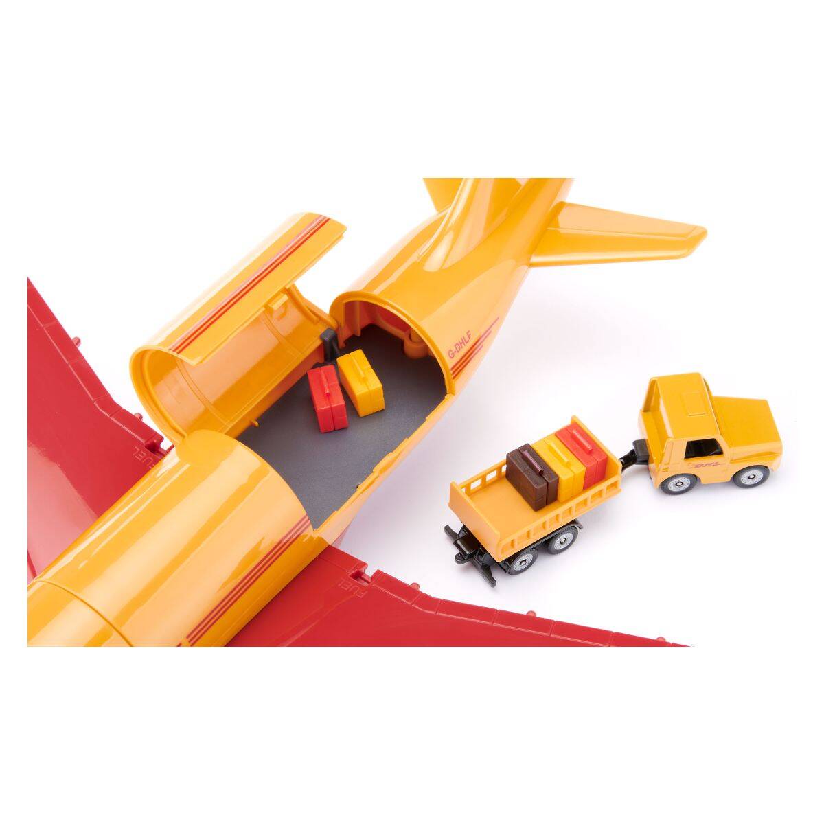 Siku DHL Cargo letalo z dodatki