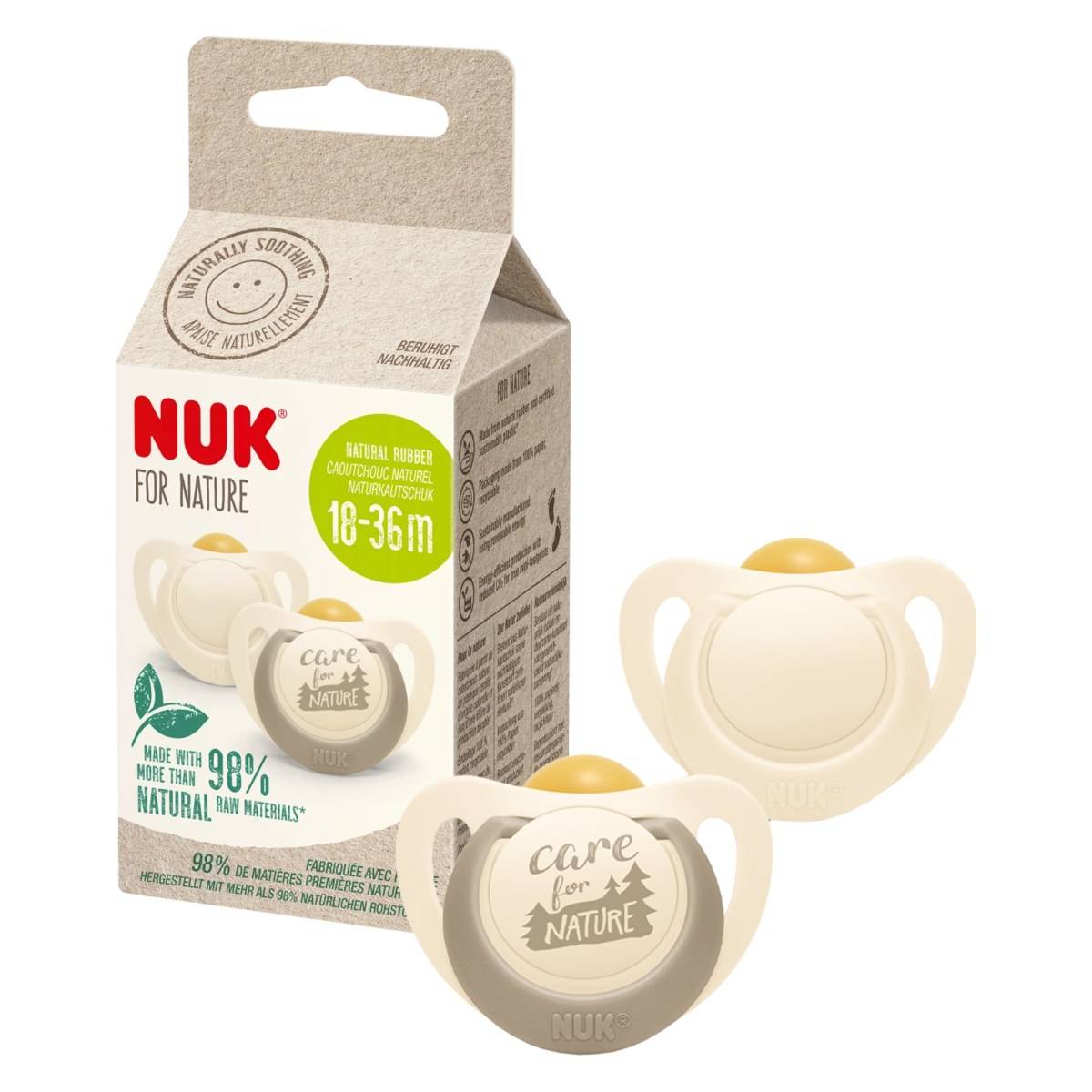 NUK duda varalica - lateks For Nature For Nature 18-36m, 2/1