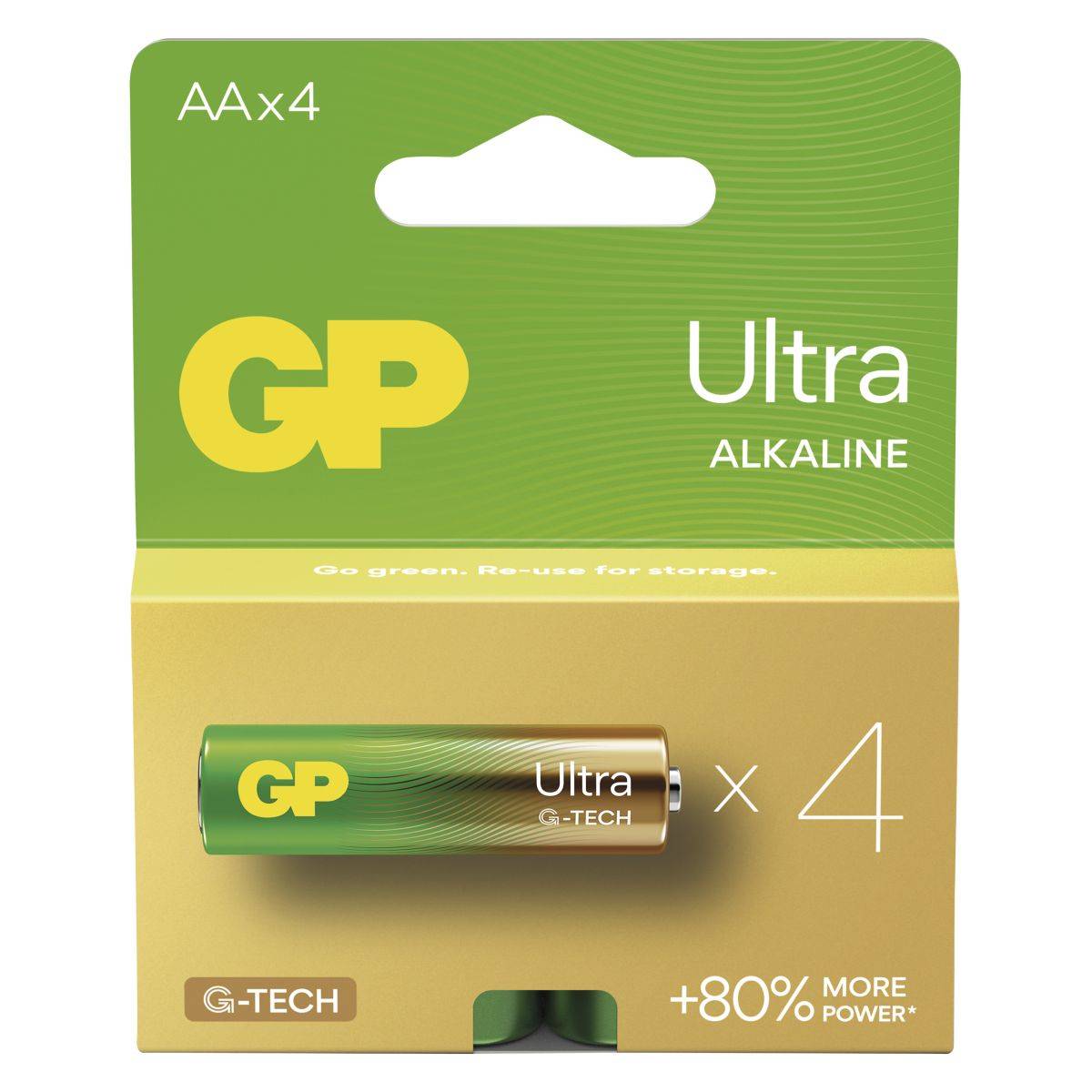 GP alkalne baterije ULTRA AA (LR6) 4PP MB