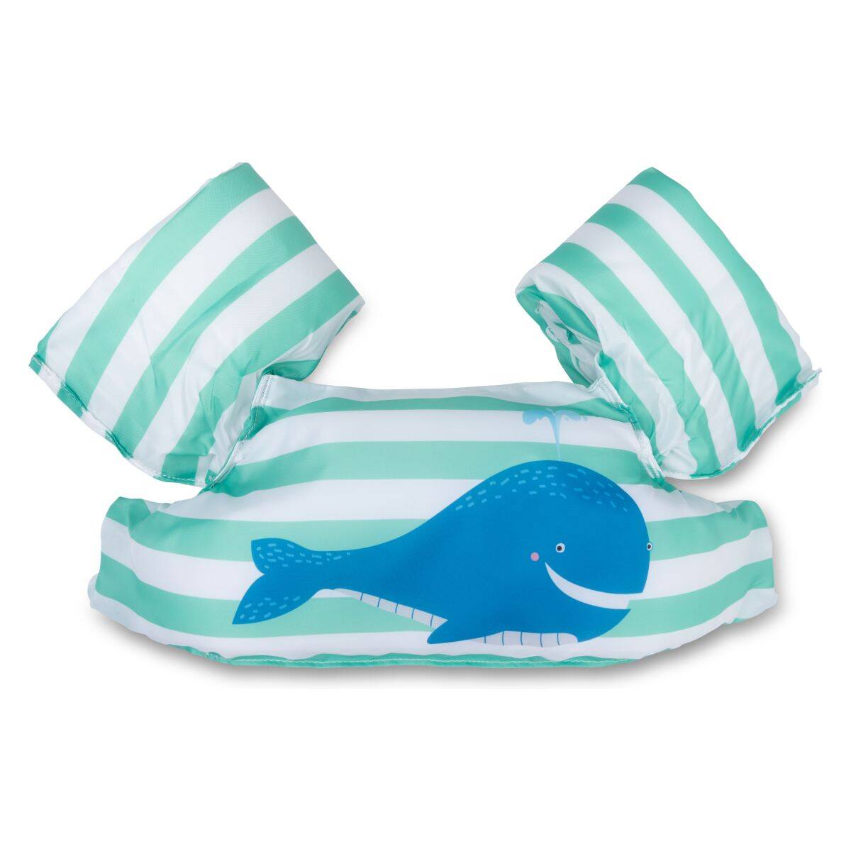Swim Essentials plavalni jopič z rokavčki Green White Whale 2-6 let