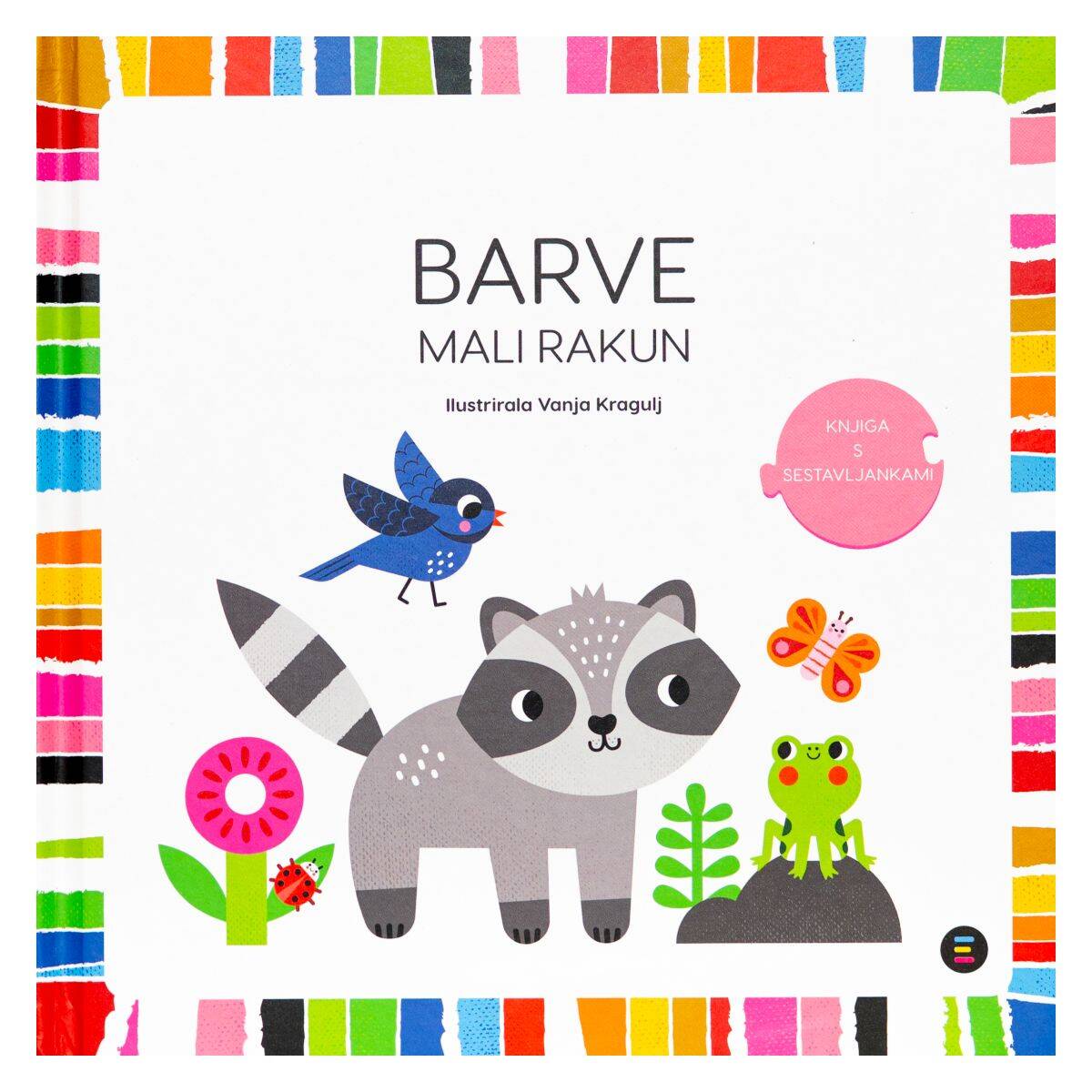 Epistola Založba Barve. Mali rakun: knjiga s sestavljankami