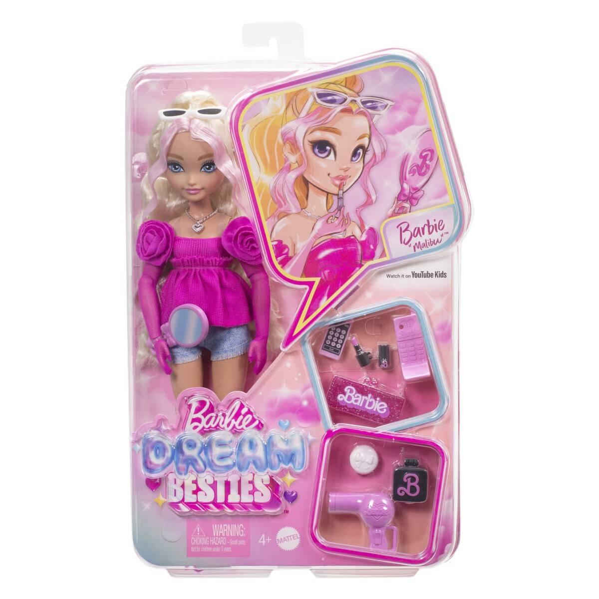 Barbie punčka dream besties Malibu