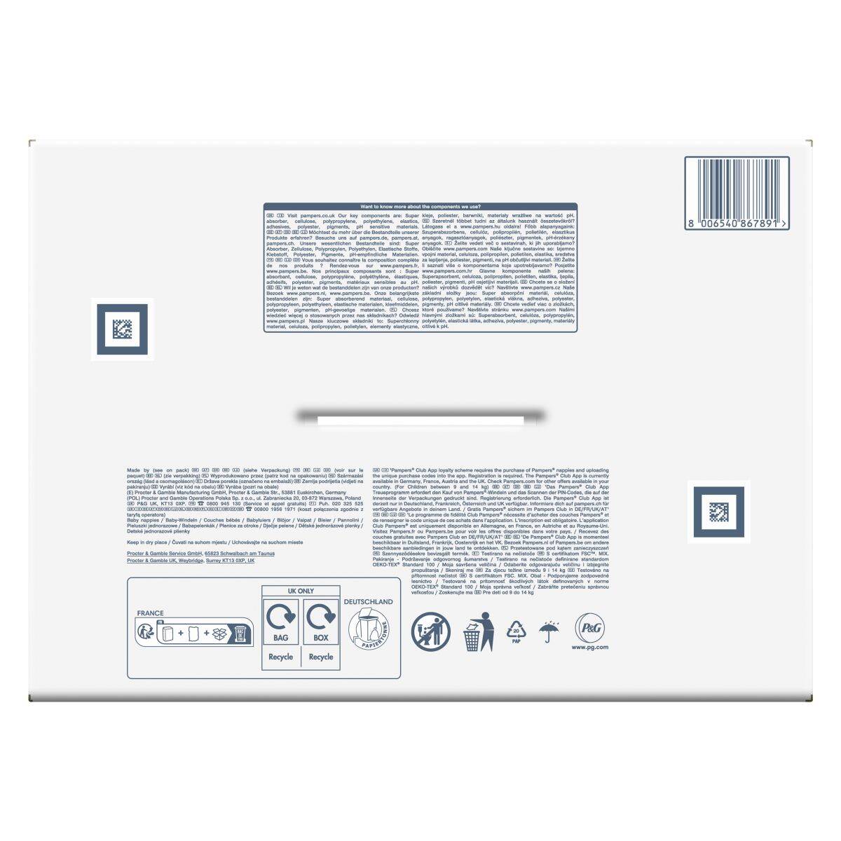 Pampers plenice Harmonie mesečno pakiranje S4 Maxi, 9-14 kg, 174 kos