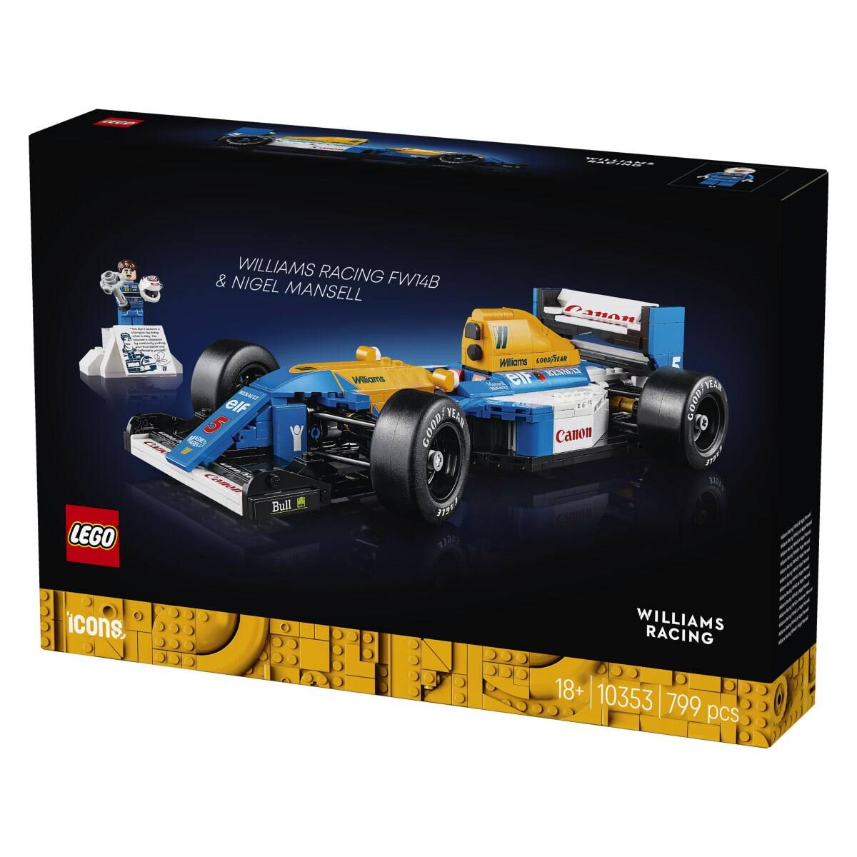 Lego® Icons 10353 Williams Racing FW14B in Nigel Mansell