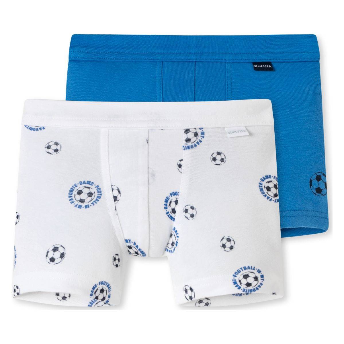 Schiesser spodnje hlače boxer 2 kosa 173127-918 F Modra 140