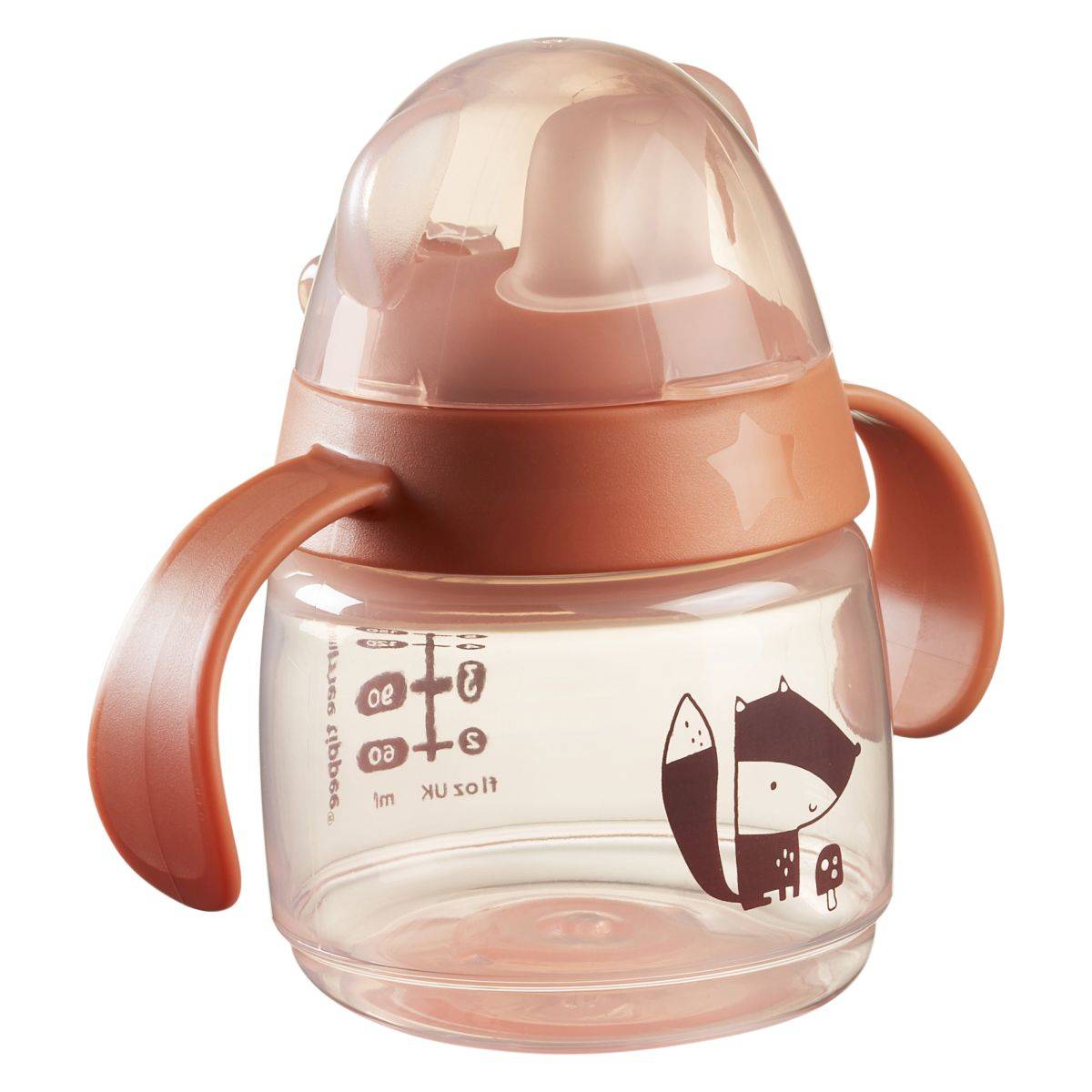 Tommee Tippee lonček z ustnikom in ročaji, Transition Cup, 4m+, 190ml, sort