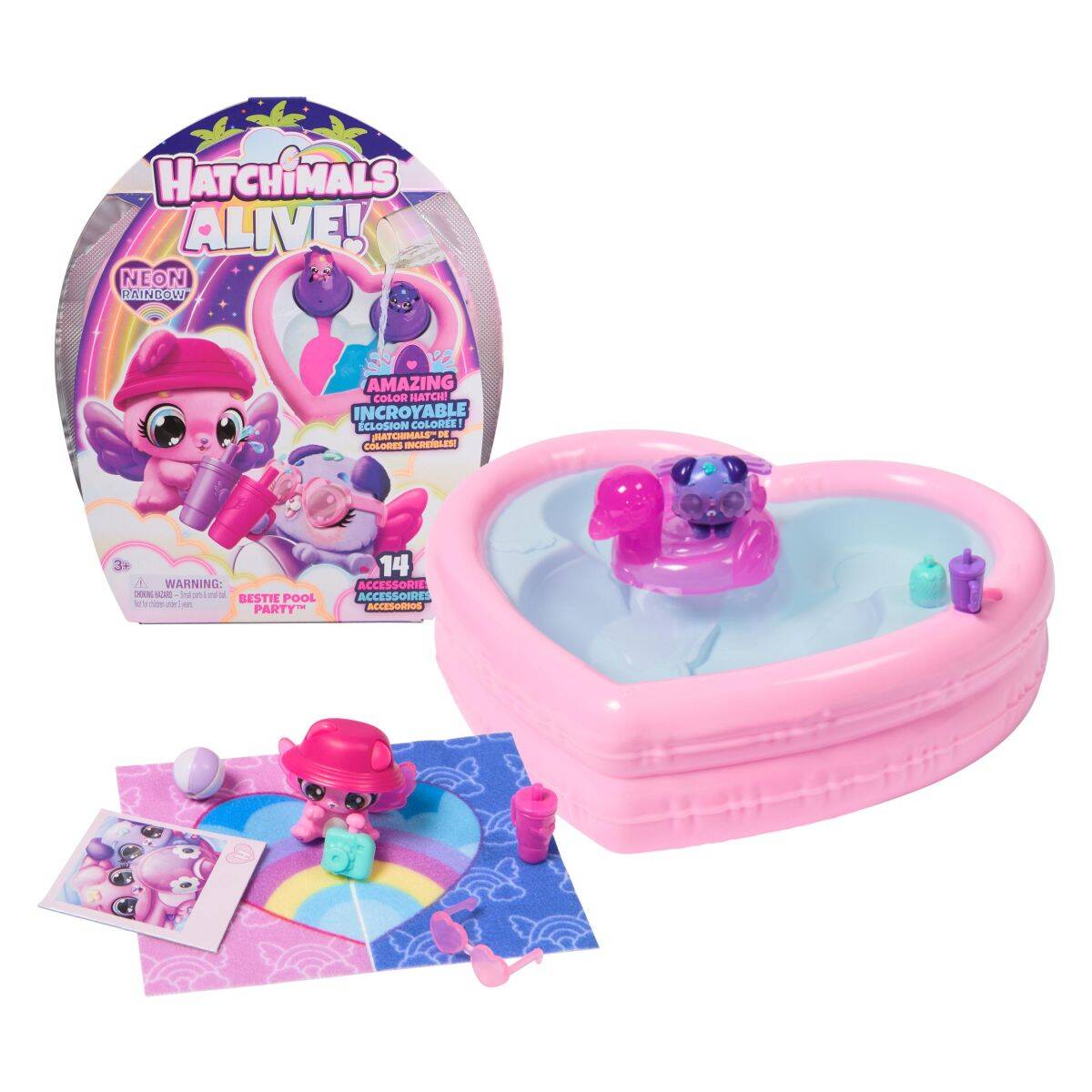 HATCHIMALS Neon Rainbow bazen srce