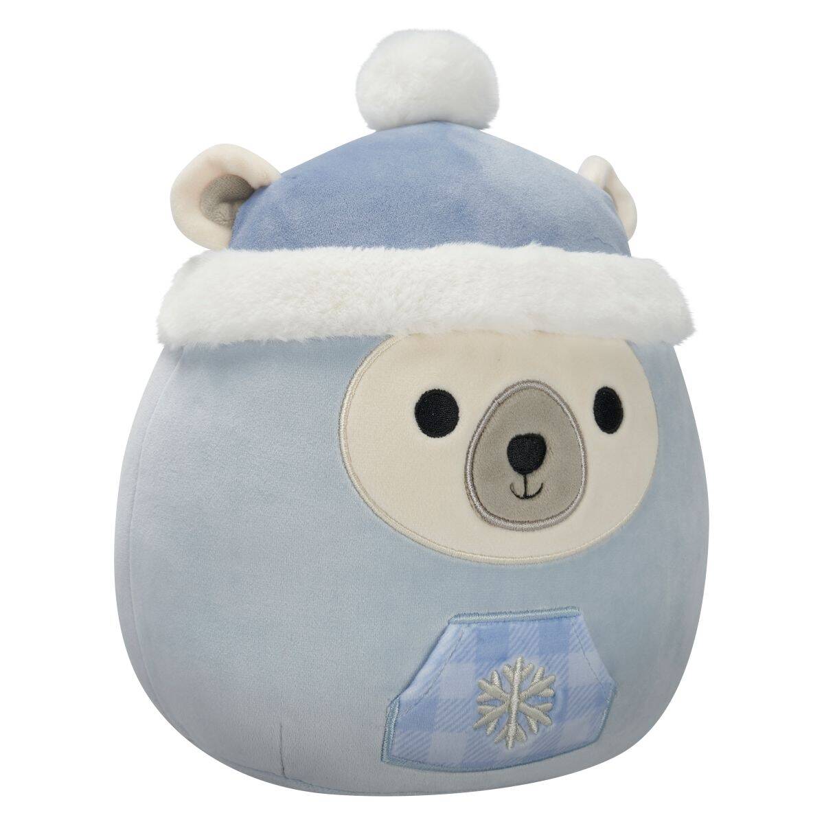 Squishmallows Brooke polarni medved z zimsko kapo 19 cm