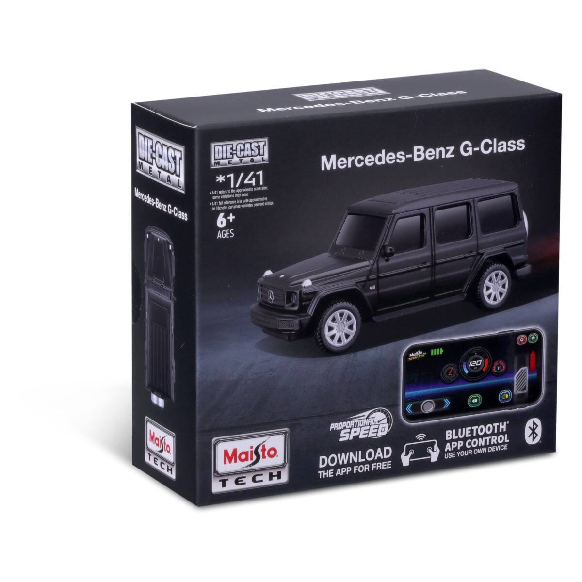 Maisto avtomobil R/C 1:41 Die-Cast Metal RC (bluetooth car), sort
