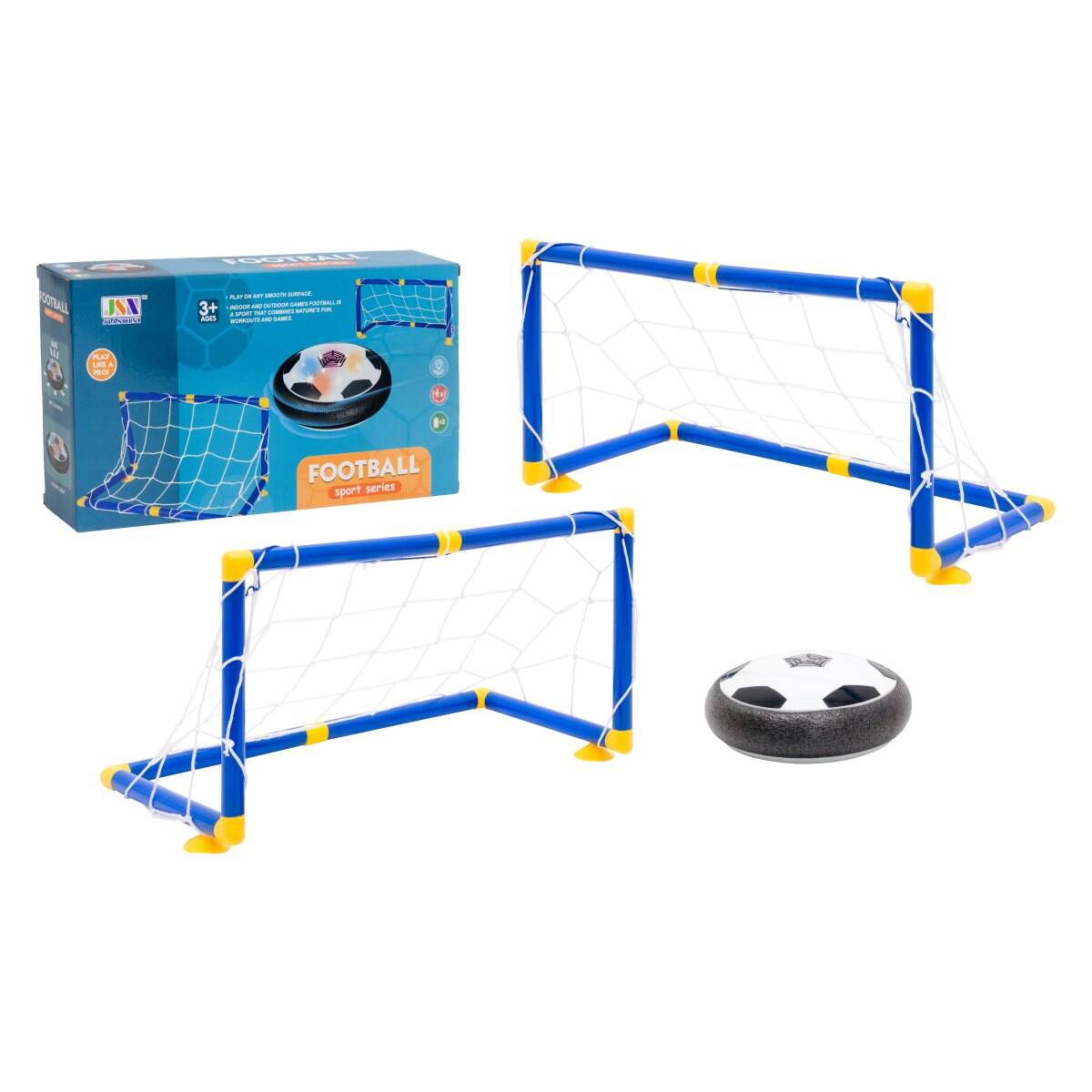 Unika žoga zrak 18cm+gol 2kos bat.šk.25704