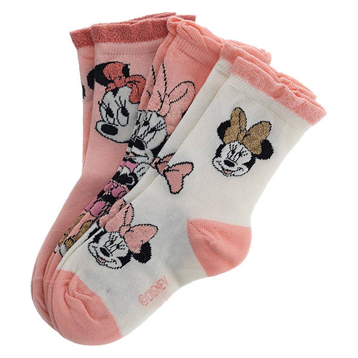 Original Marines nogavice 3 kosi DEACL106F DISNEY D Roza 37/39