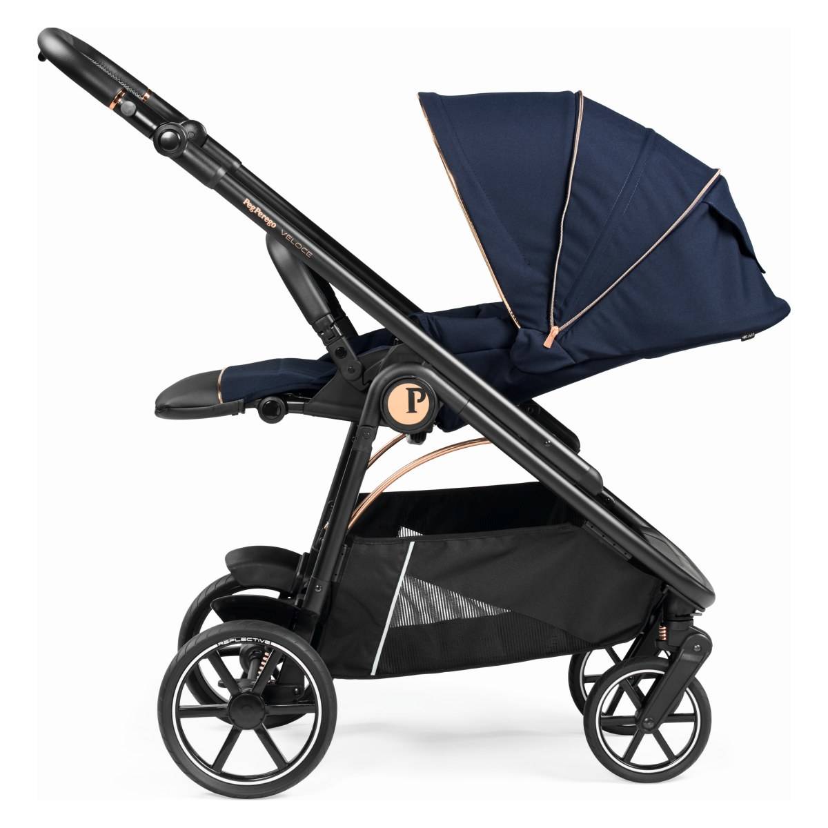 Peg Perego Voziček 3v1 Veloce modular Lounge blue shine
