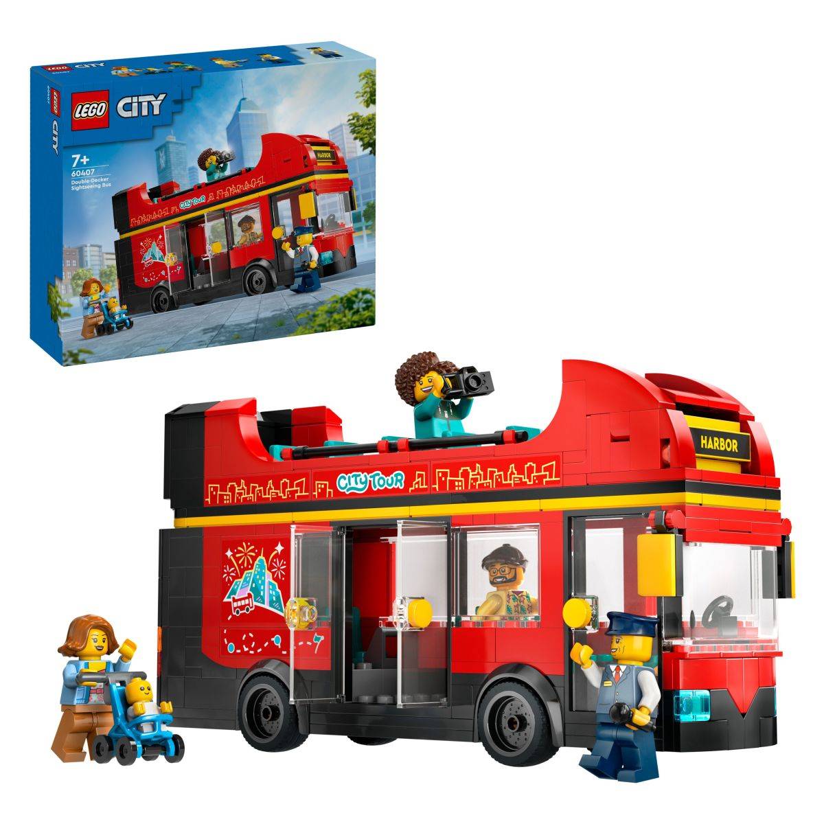 LEGO® CITY 60407 Crveni turistički autobus na kat
