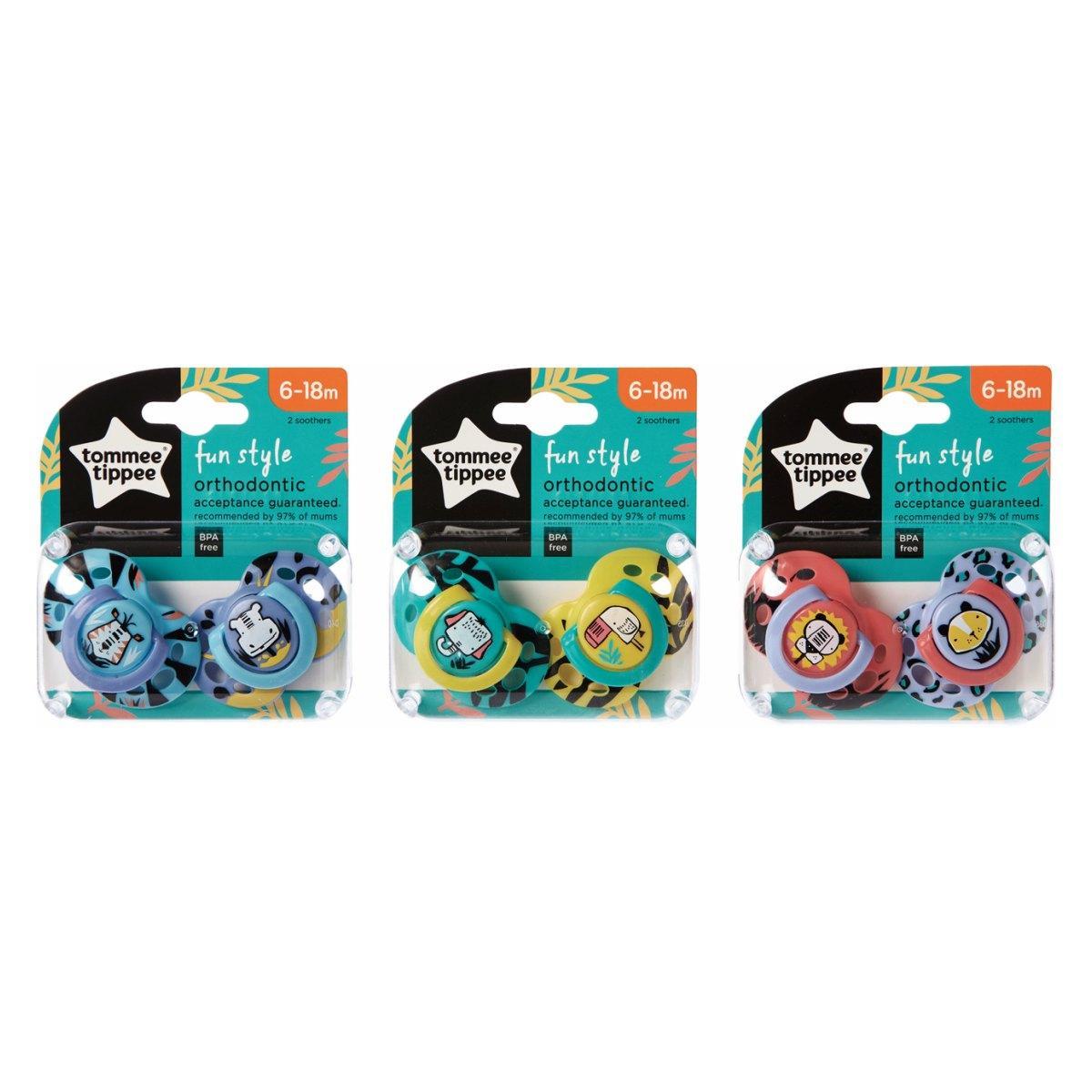 TOMMEE TIPPEE duda varalica - silikon Fun style 6-18 m dupla