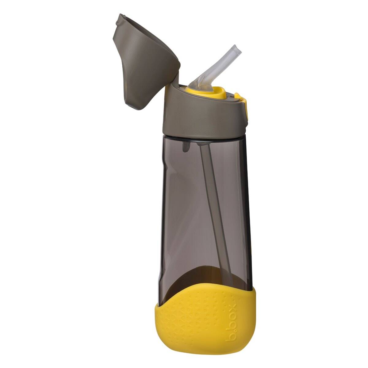 b.box steklenička Tritan s slamico, 600 ml yellow, blue