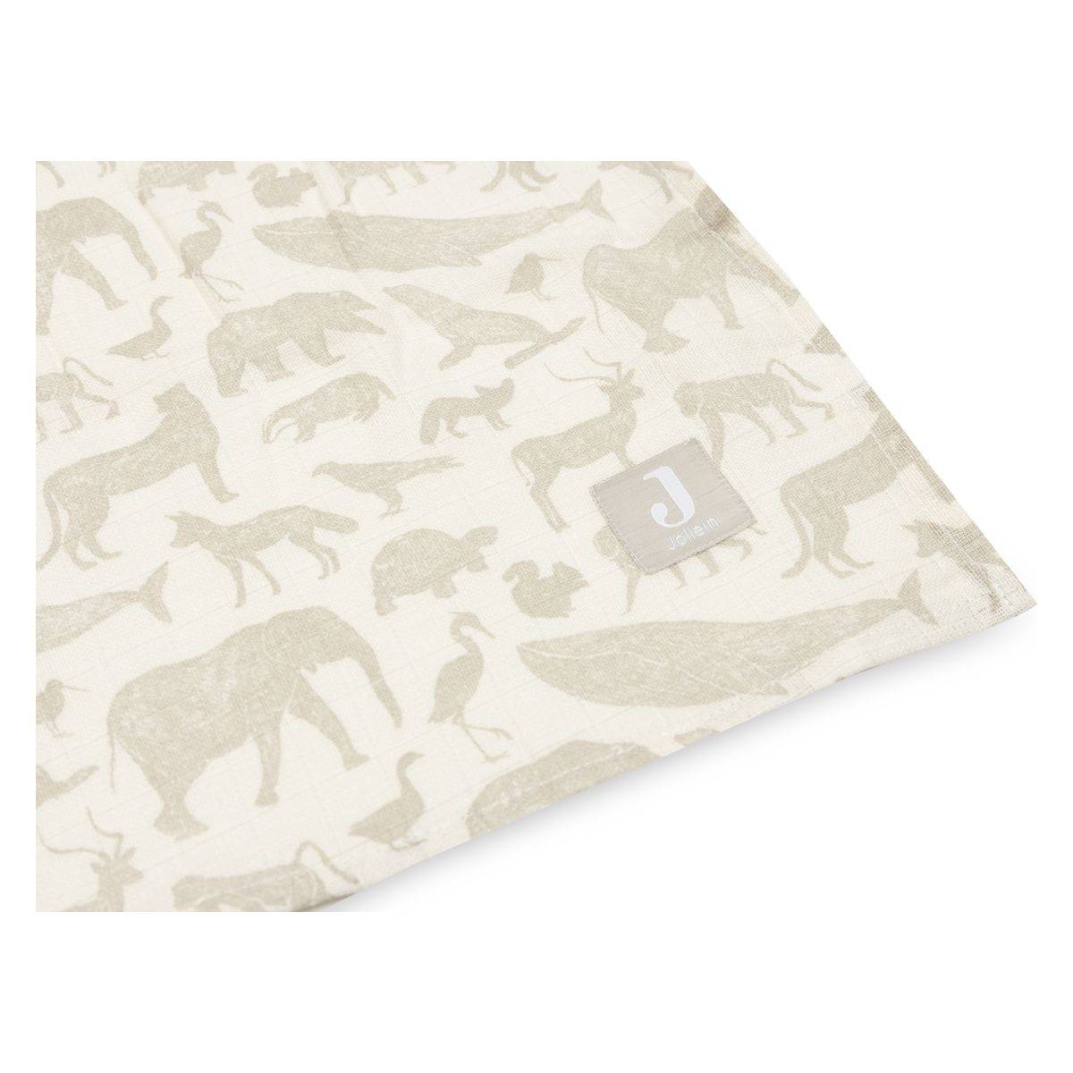 Jollein tetra plenica 2/1, 115x115cm animals nougat