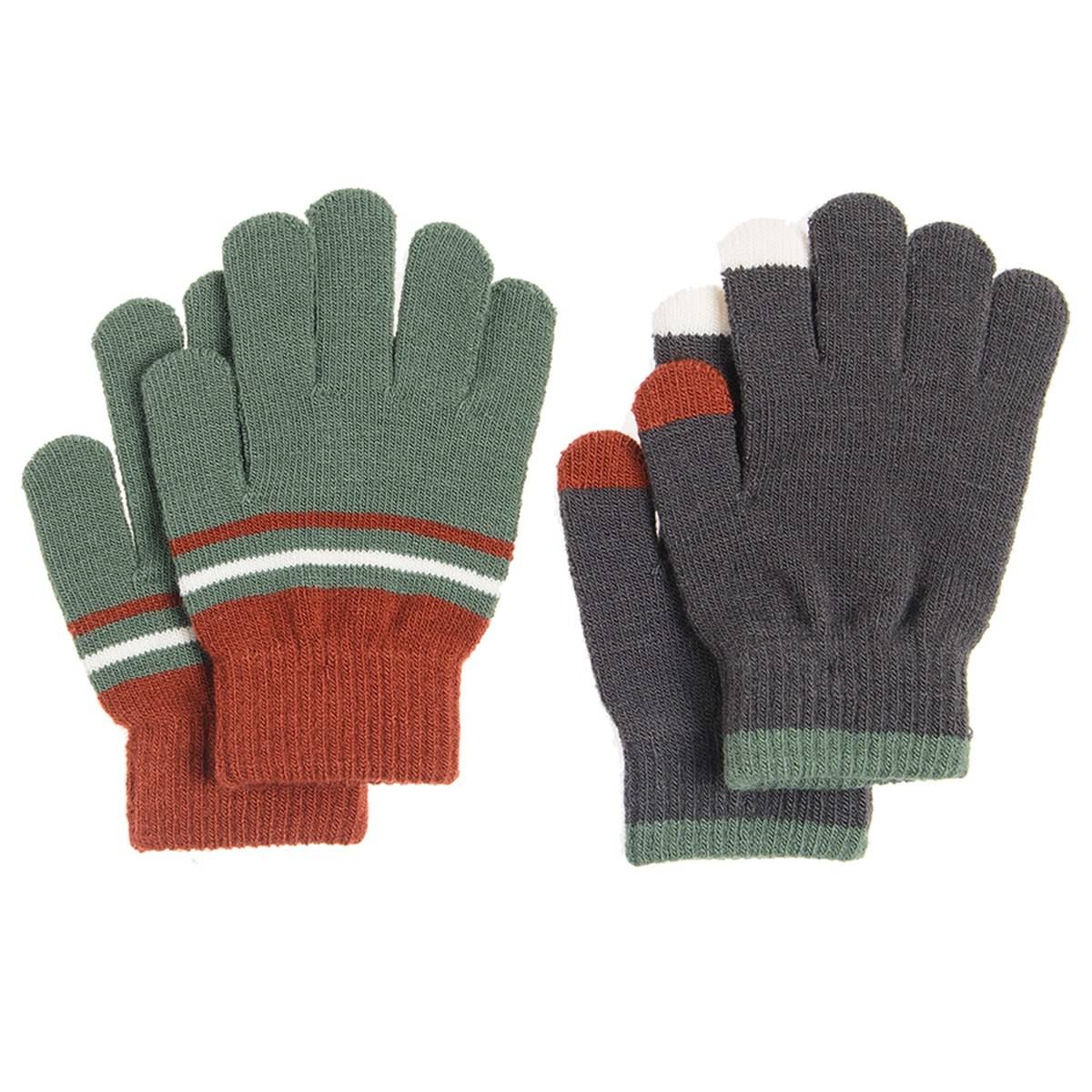 COOL CLUB rukavice 5 prstiju CAB2531724-00 M ŠARENO 164/176