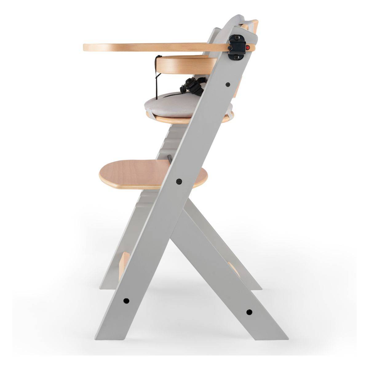 Kinderkraft stol za hranjenje Enock grey