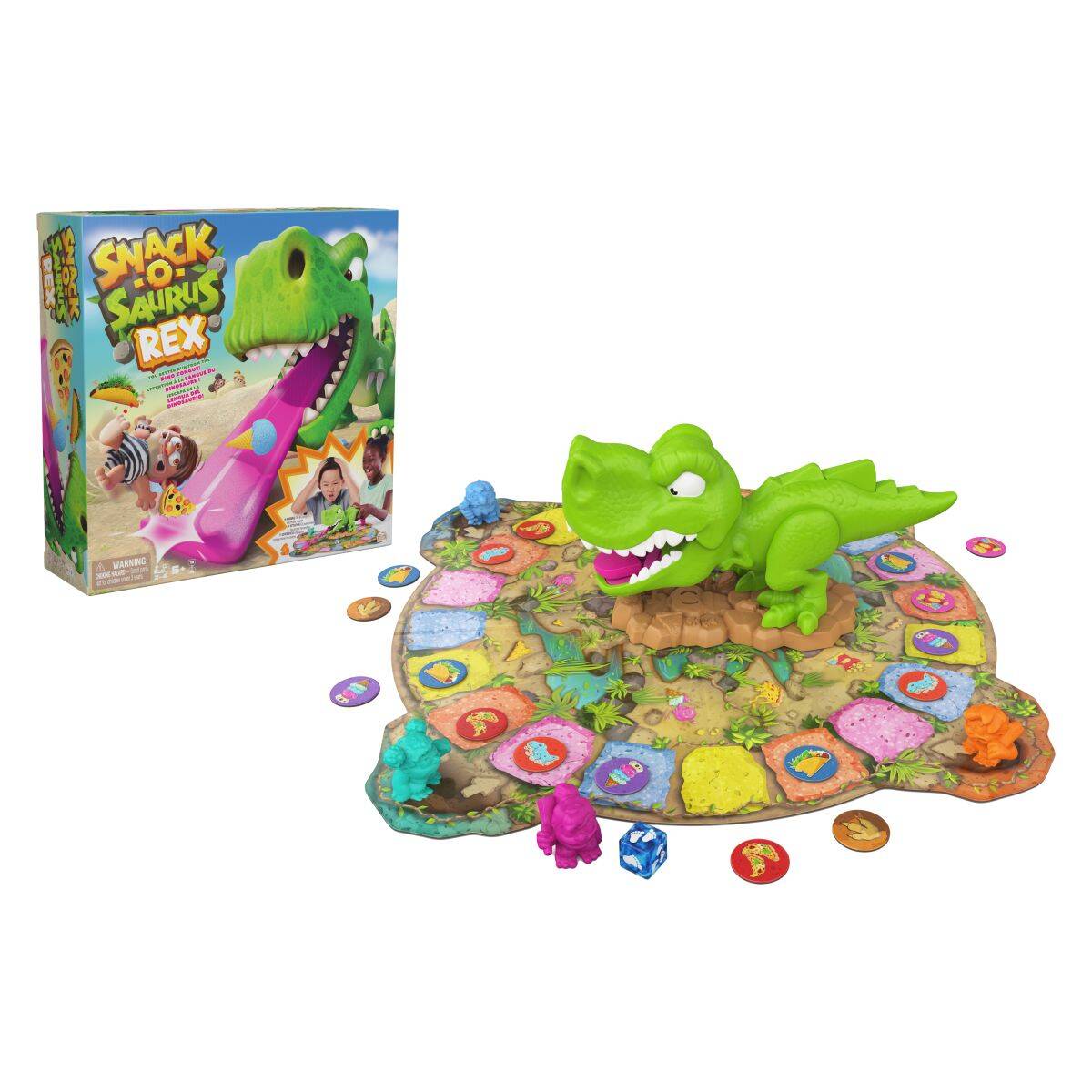 Spin Master družabna iga Snack o saurus-dinozaver 02847