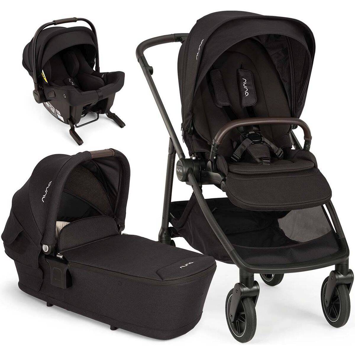 Nuna® Voziček 3v1 Pipa Urbn Swiv caviar