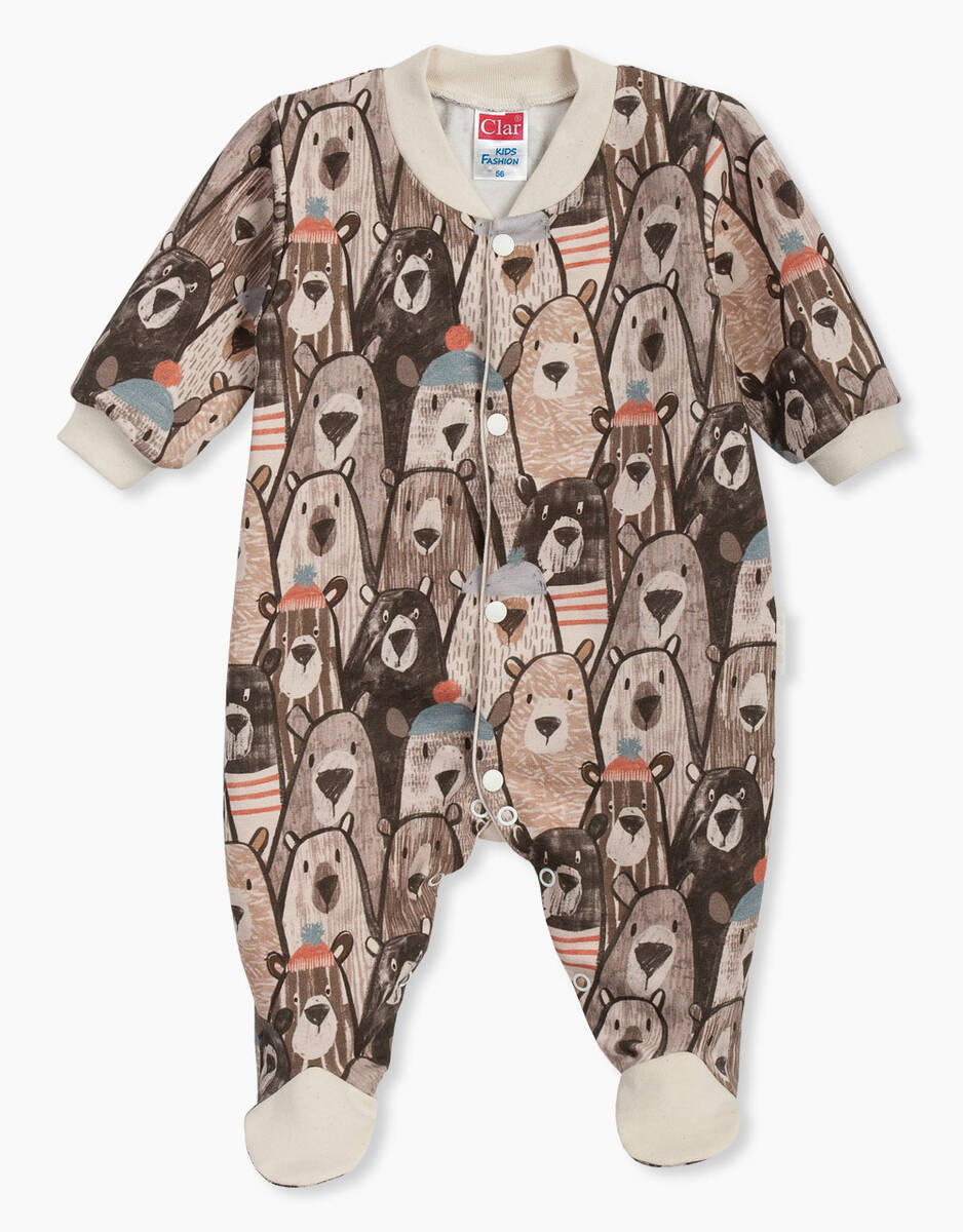 CLAR kombinezon s rukavima  slatki medvjedić DR DH 07130 U Bež 50