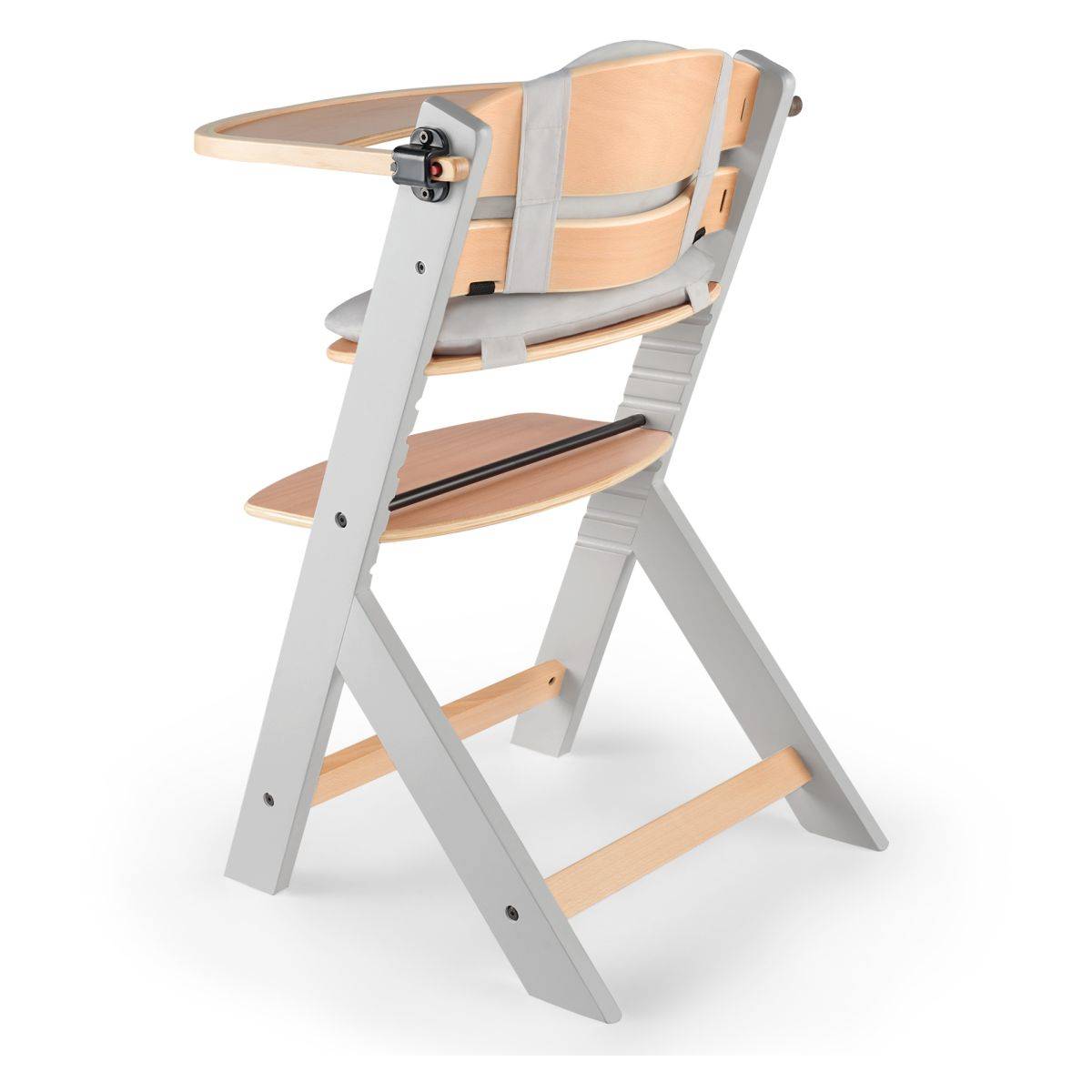 Kinderkraft stol za hranjenje Enock grey