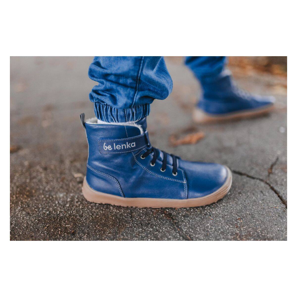 Be Lenka čevelj gležnjar Winter Kids barefoot F ocean blue 30