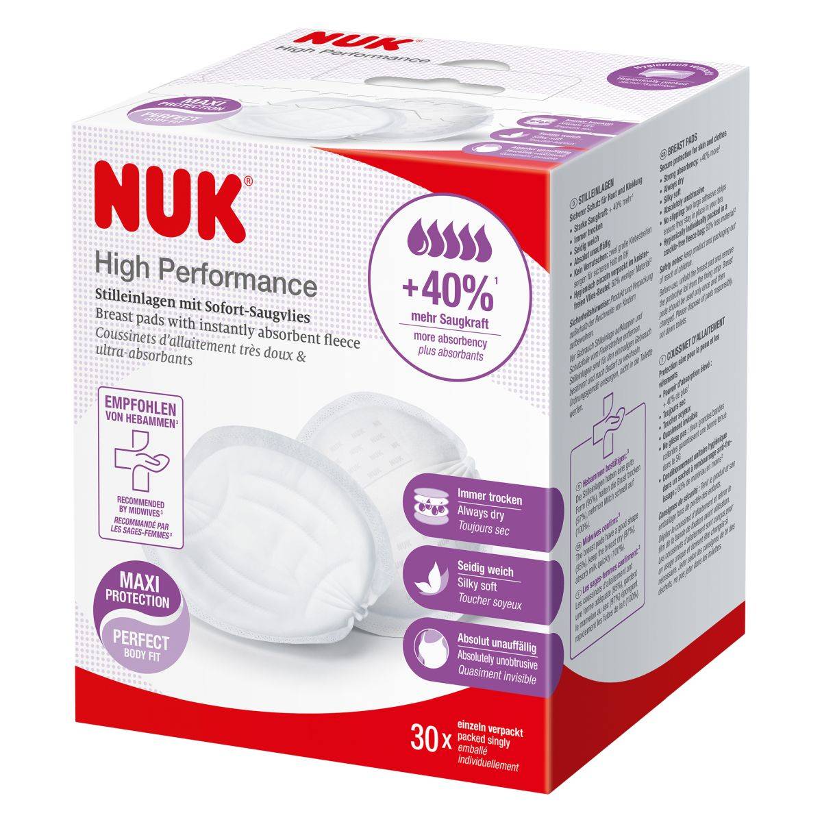 Nuk prsne blazinice 30/1 multicolor