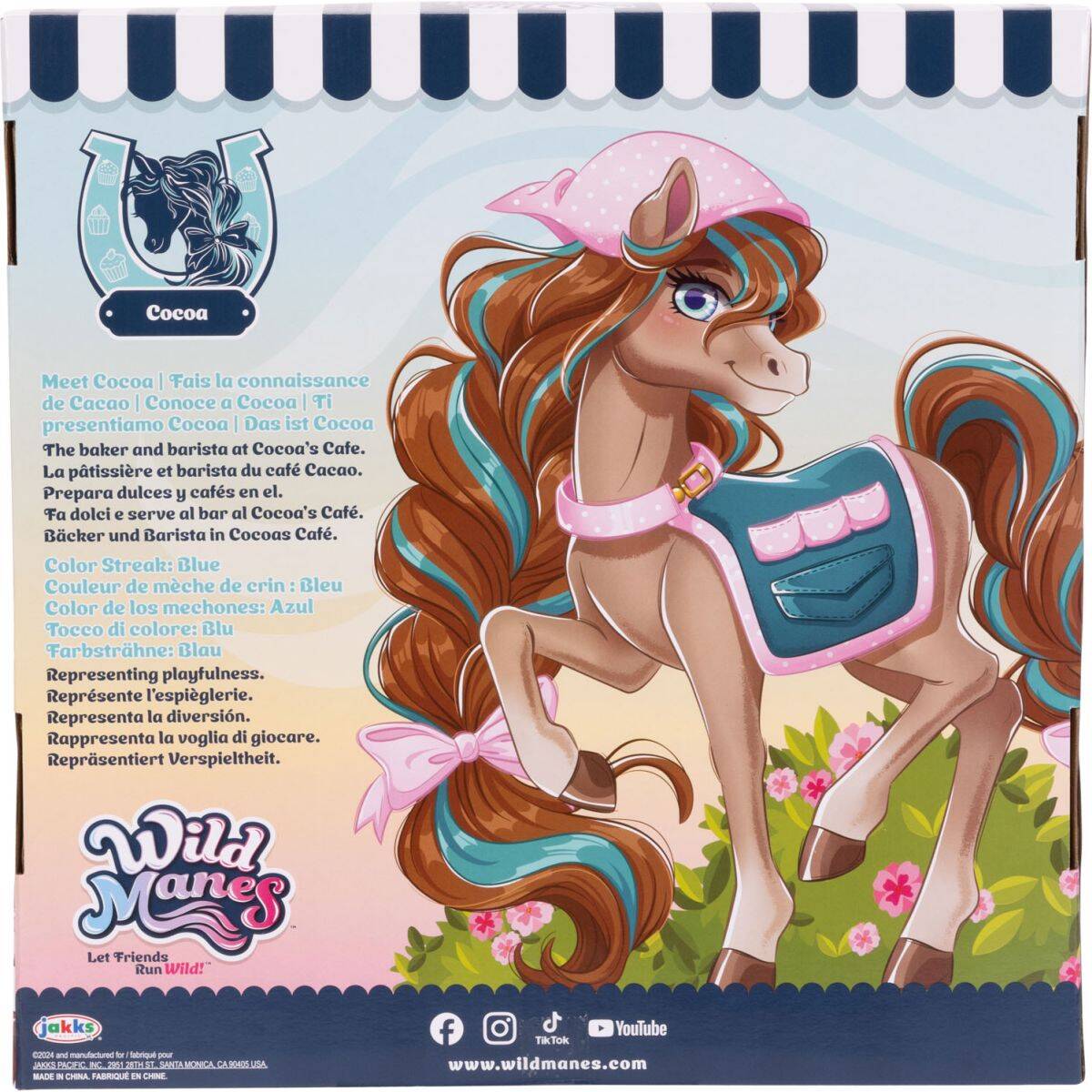 Jakks Pacific figura Wild Manes  Cocoa-in konj in pekarna s kočijo