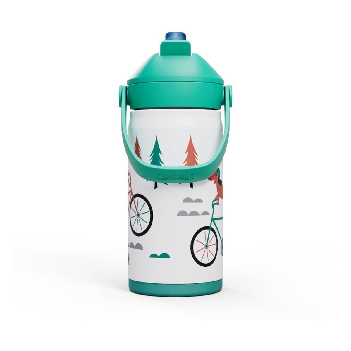 CAMELBAK čašica THRIVE FLIP STRAW KID`S lončić s nastavkom za piće INOX 0,4 L Biking Dogs