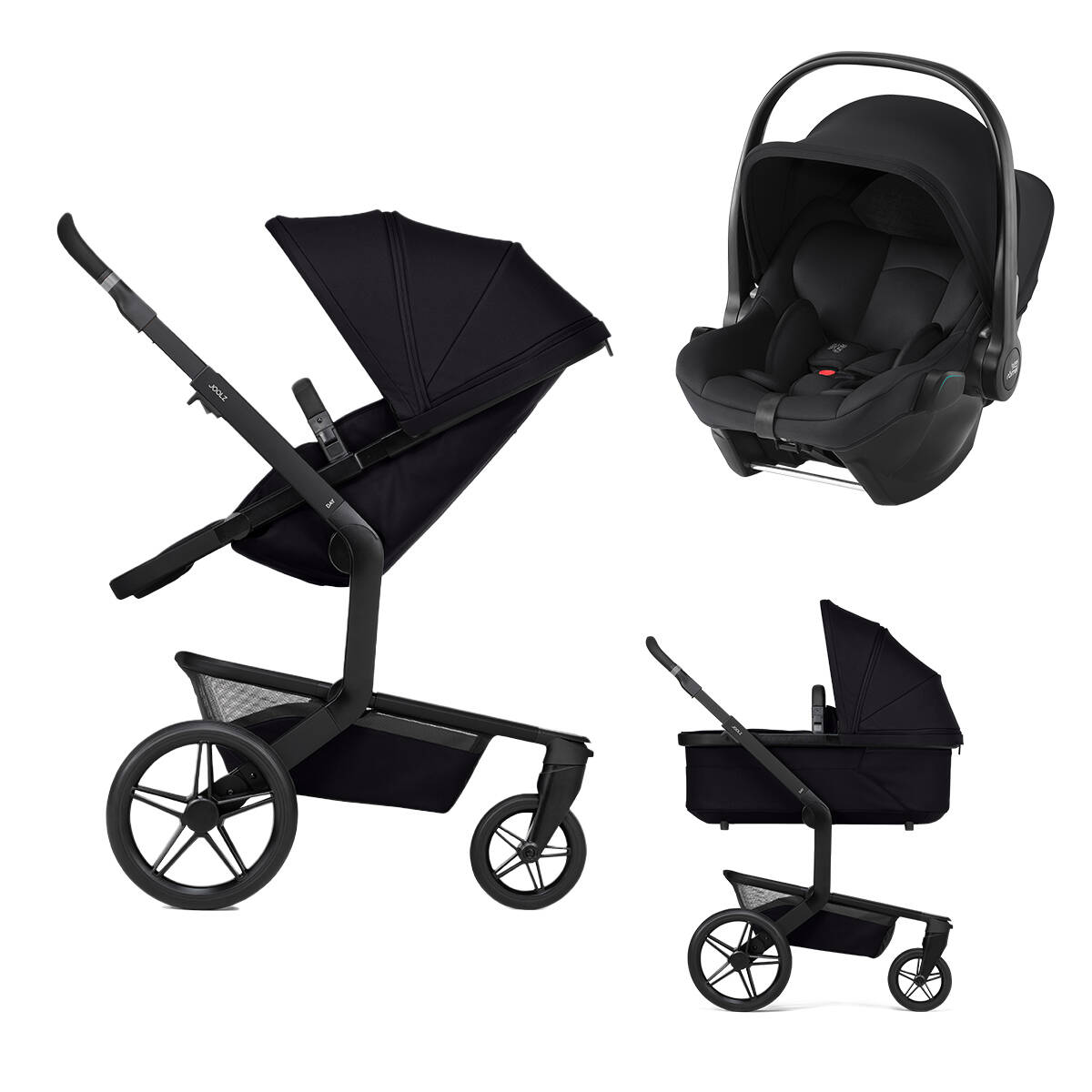 Joolz Voziček 3v1 space black+Britax Römer Baby-Safe Core Day5