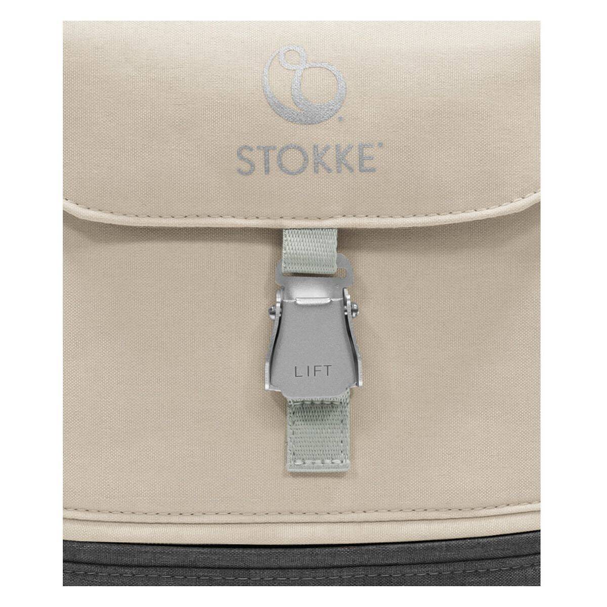 Stokke JetKids potovalni set kovček/postelja z ležiščem in nahrbtnik moonglow white 681404
