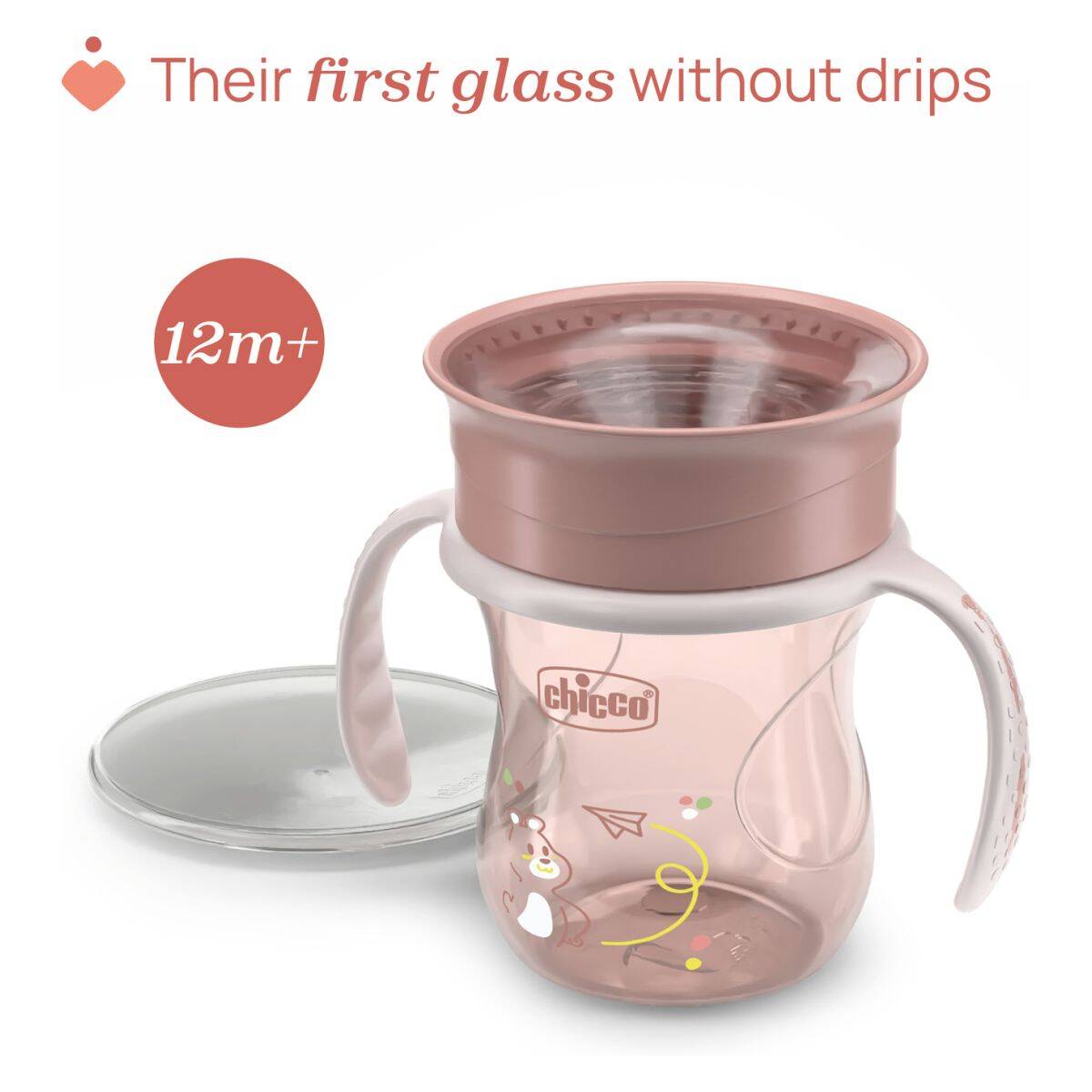 CHICCO čašica 360 čašica Perfect, 12m+ ROZA pink