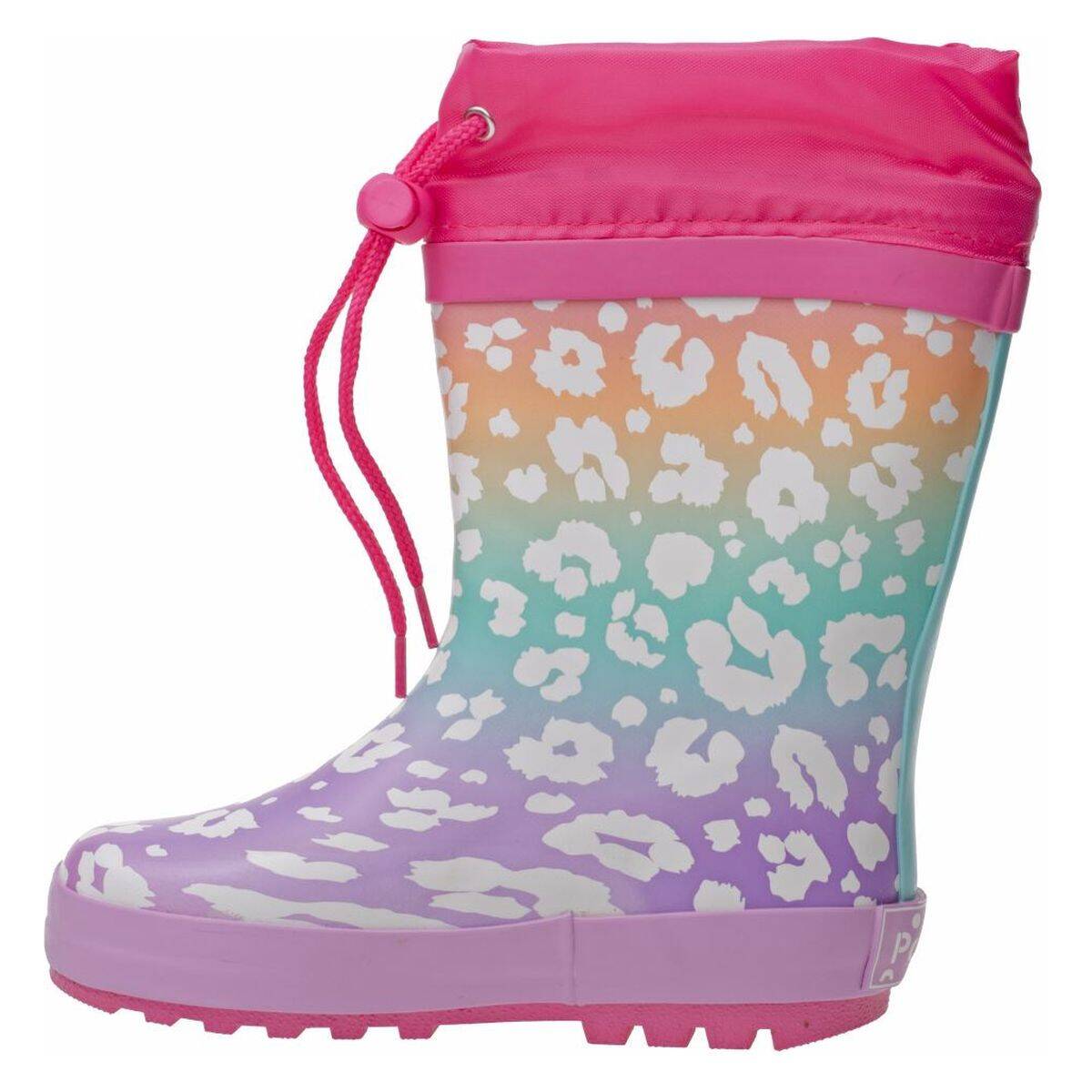 Pollino škornji za dež POL310S podloženi D pink/pink/lt.green 25